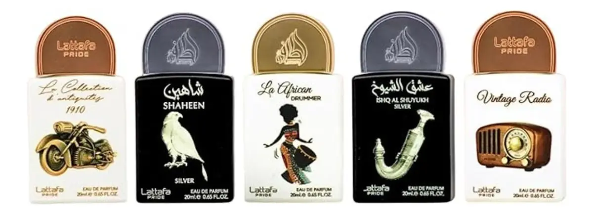 Set B de perfumes 5u x 20ml Pride Lattafa